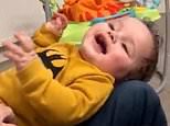 The happy and playful baby boy who never stood a chance: Heartbreaking videos show giggling Preston Davey months before he was abused and murdered at hands of adoptive father